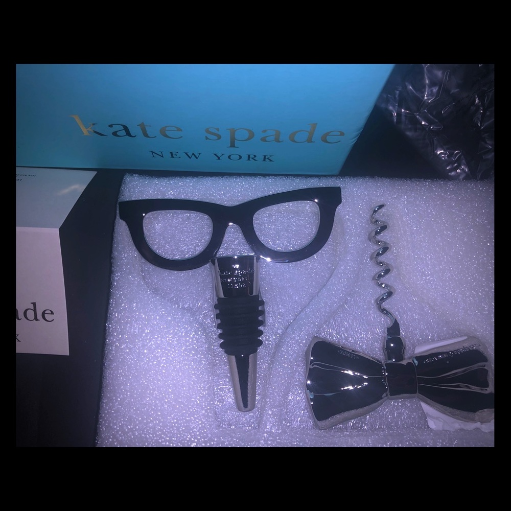 Kate Spade- two of a kind- 2pc silver bar set